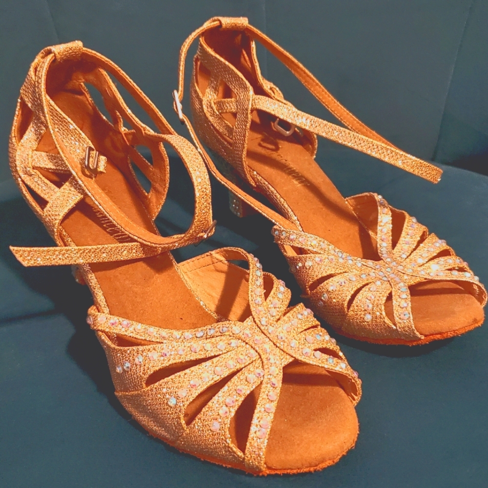 Gold Ballroom Heel